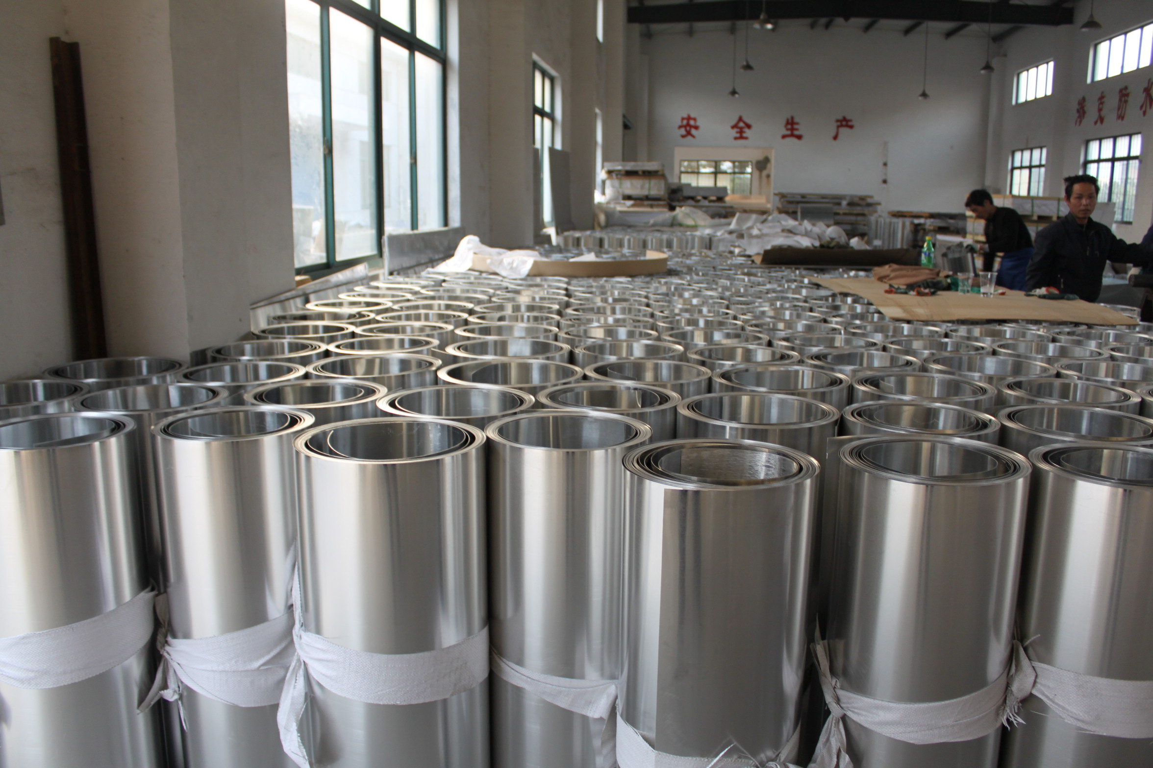 Production and construction of thermal insulation aluminum coil