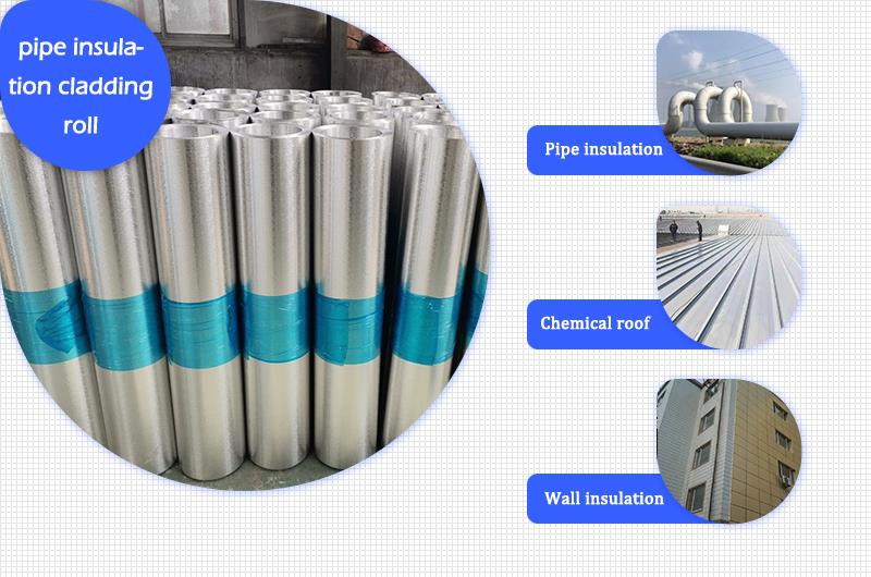 pipe insulation cladding roll